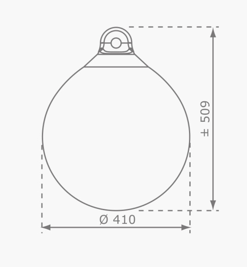 Piepūšamās šūpoles Bumba, sarkans, Ø 41 cm