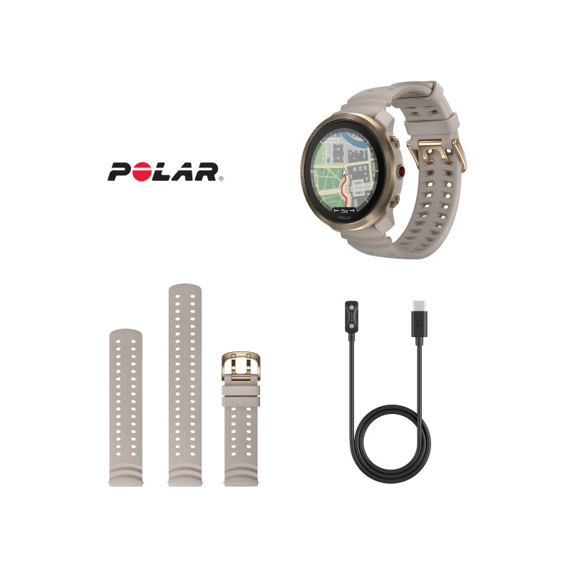 Sporta pulkstenis POLAR VANTAGE M3 GREY-GOLD, S/L