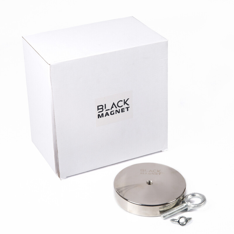 Black Magnet F400 Fishing Magnet 400 kg