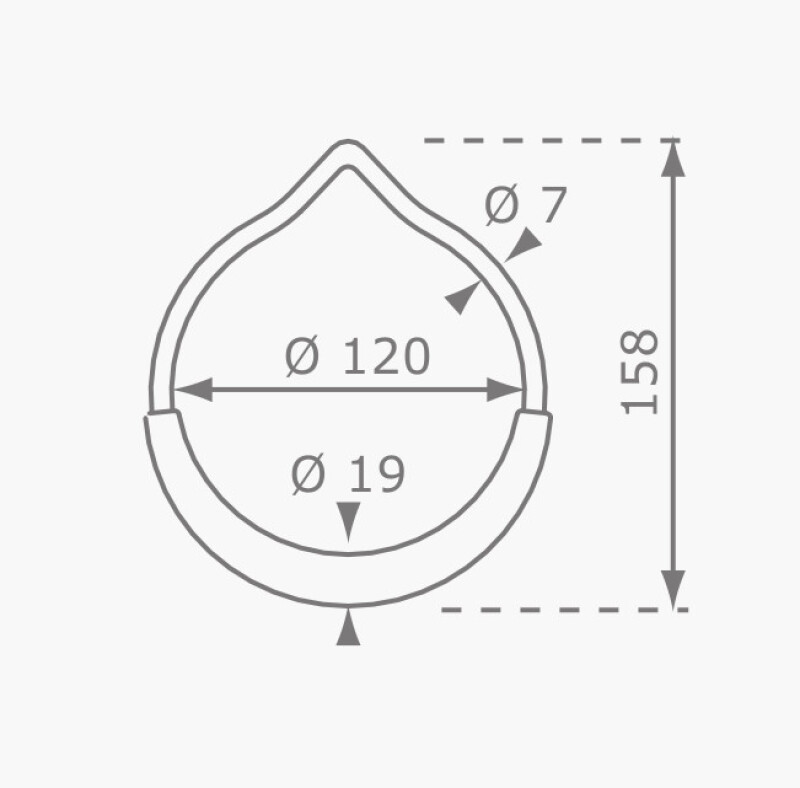 Sport metal rings КВТ Ø120 mm