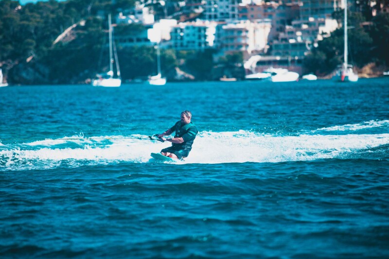 Knībodrs Jobe Sentry Kneeboard uz ceļiem braucamais dēlis, zils