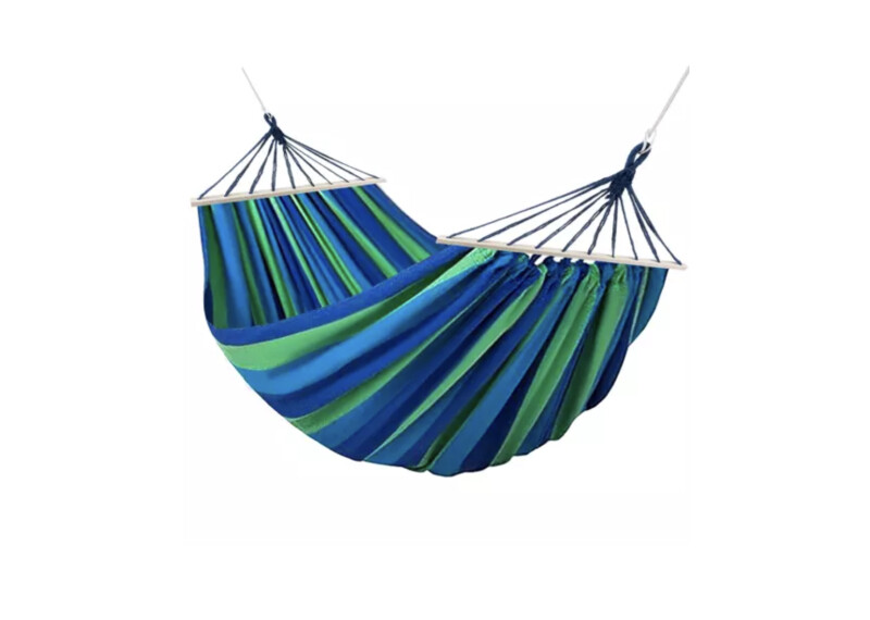 Hammock-garden swing for two 200x160 cm, blue-green