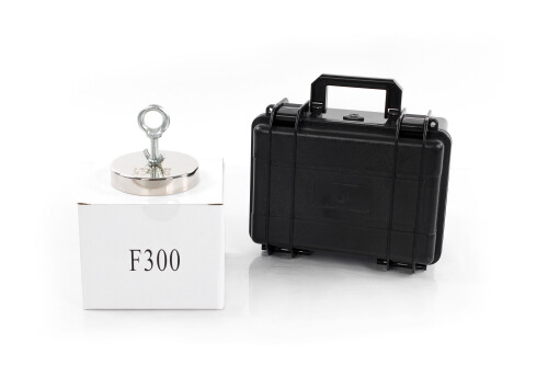 Поисковый магнит 300kg Black Magnet F300 с чемоданом BOX400