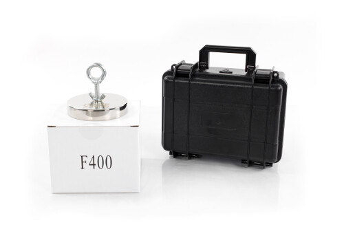 Black Magnet F400 Fishing Magnet 400 kg with case BOX400