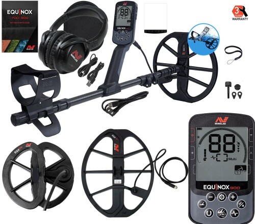 Metal detector Minelab EQUINOX 900 + GIFT: Coil EQX 15" Smart DD