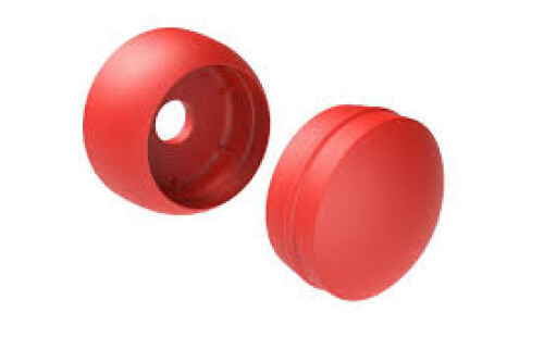Plastic bolt cover 12 mm, red
