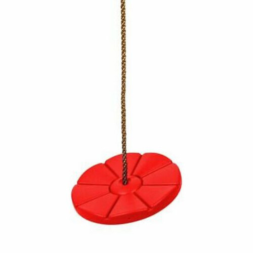 Plastic disc swing Bungee jump Ø28 cm, КВТ, red