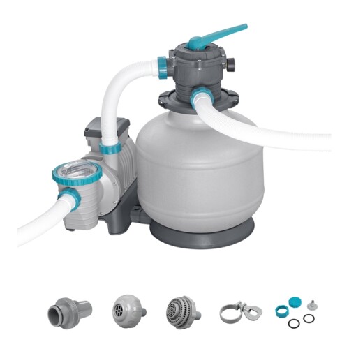 Bestway 58486 baseinu smilšu filtrs un sūknis 11355 L, tvertne 36kg