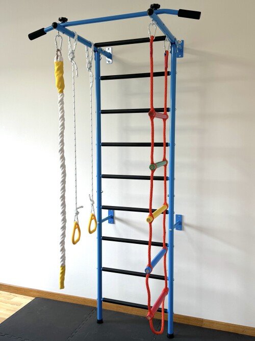 Swedish wall for children RESTPRO® KID-2 Blue - used for one photo shoot!