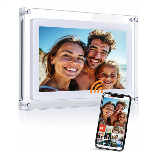 Frameo Digital Photo Frame HF-A101 Acryl Black 10.1 Inch