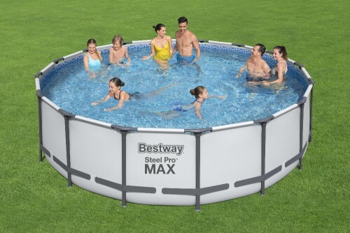 Каркасный бассейн Bestway Steel Pro Max Set 488x122 см, с фильтрующим насосом и аксессуарами (5612Z)