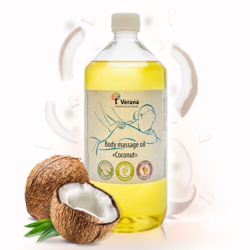 Body massage oil Verana Professional, Coconut 1 liter