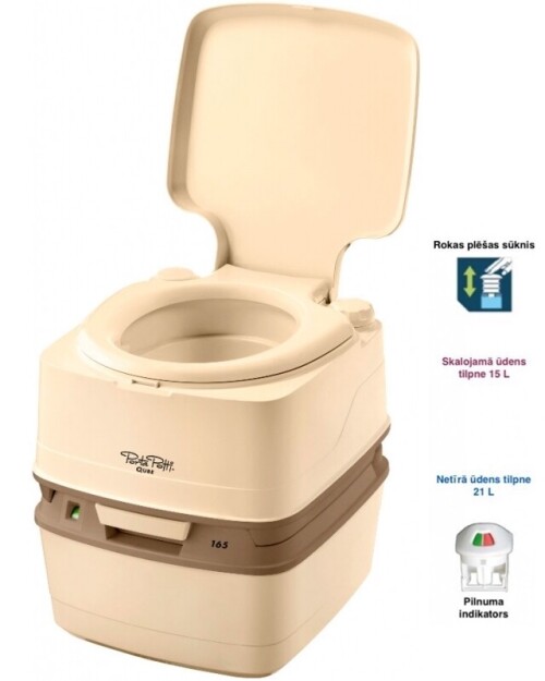 Thetford Porta Potti Qube 165 LUXE biotalete ar indikatoru