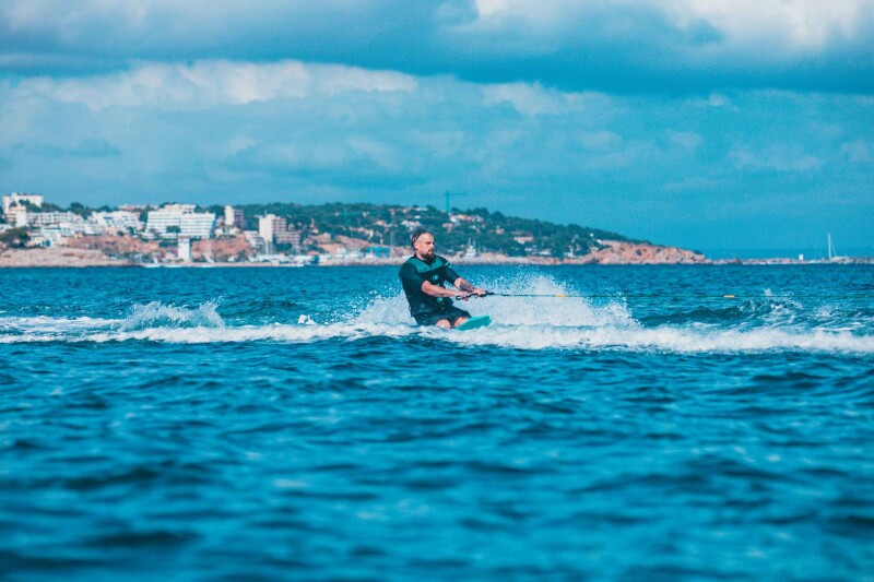 Knībodrs Jobe Sentry Kneeboard uz ceļiem braucamais dēlis, zils