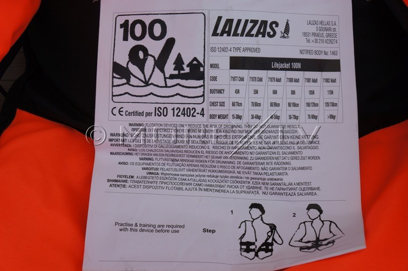 Life vest Lalizas, 40-50 kg