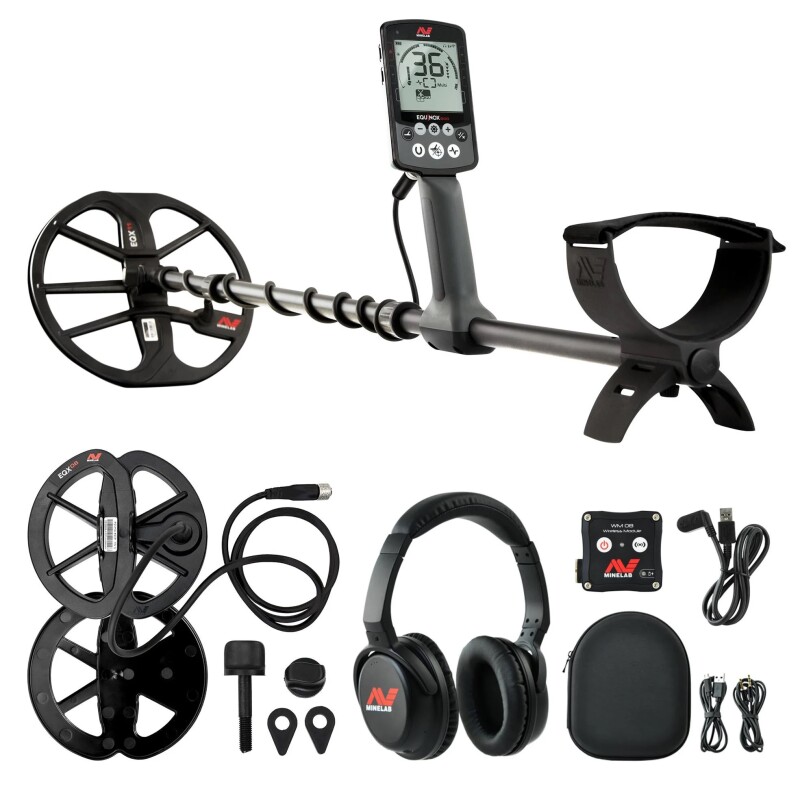 Minelab EQUINOX 800 metāla detektors + DĀVANA: Ūdensnecaurlaidīga spole 6" Equinox